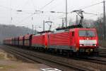 189 044-1 mit 189 xxx-x an einem weiteren Erzzug in K�ln West am 17.03.2012