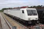 Die 189 845 , 189 823 und 189 822 im Siemens Pr�fcenter in Wegberg-Wildenrath am 01,07,12