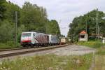 Die 189 918 und 185 661  Paul  in A�ling (Oberbay) am 04,08,12