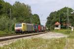 Die ES 64 F4-024SE in A�ling (Oberbay) am 04,08,12