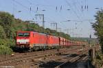 Die 189 033-4 und 189 047-4 mit dem Umgeleiteten Erzbomber in Duisburg Hochfeld-S�d am 28.09.2013