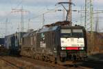Die ES 64 F4 - 999 in Ratingen Lintorf am 13.12.09 