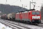 Die 189 030-0 in K�ln West am 06,01,10