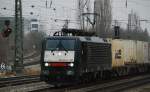 ES 64 F4-097, aufgenommen am 23.01.10, bei der Durchfahrt durch den Heimeranplatz.