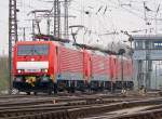 189 036-7 verl�sst mit zwei weiteren umger�steten 189ern Gremberg Gbf.