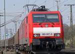 189 087-0 bei der Einfahrt in den Gbf.