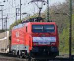 189 100-1 in Gremberg am 22.04.2010 mit einem  sehr freundlich  aufgelegten Tf.