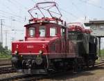 E69 03 und E71 19 am 21.5.2011 bei der Lokparade im DB Museum Koblenz.