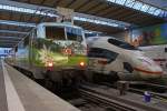 Die 111 039-4 und 403 012 in M�nchen Hbf am 01,08,11