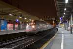 Der neue ICE Velaro D 407 017 als ICE 606 von K�ln Hbf nach Dortmund Hbf in Wuppertal Hbf am 15.01.2014