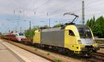 ES 64 U2-012 mit einem italienischen Hochgeschwindigkeitszug am Haken! Aufgenommen am 11.05.12, bei der Durchfahrt durch den Heimeranplatz.