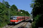 420 467-3 + 420 438-4 mit der S6 nach Weil der Stadt am 19.08.2012 in H�fingen.