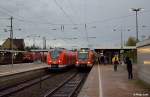 1440 309-1 und 422 062-0 am 21.10.2014 in Wuppertal-Vohwinkel.