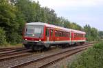 Der 928 510 als RB 47 richtung Wuppertal Hbf in Remscheid L�ttringhausen am 12,07,11