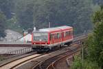 Der 628 510 als RB 47 richtung Solingen in Wuppertal Rauenthal am 24,07,11