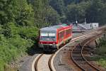 Der 928 538 als RB 47 richtung Solingen in Wuppertal Rauenthal am 25,07,11