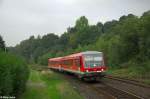 928 670-8 als RB 31713 von Wuppertal nach Remscheid am 25.09.2013 bei Wuppertal-Rauenthal.
