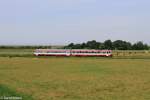 Der NEG 628 / 629 071 kurz vor Dageb�ll Mole am 22.07.2013 