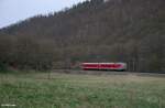628 303-0 als RB 12450 (Andernach - Kaisersesch) am 30.03.2014 bei Bermel.
