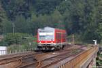 Der 628 509 bei Wuppertal-Rauenthal am 25.09.2013 