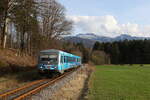 628 423 mit der Kampenwand im Hintergrund am 19.