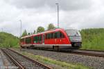 Die 642 200 in Aue (Sachs) am 10.05.2013