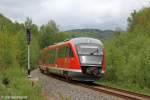 Der 642 237 in Aue (Sachs) am 10.05.2013
