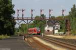 Der 648 285 in Bad Harzburg am 24.08.2013