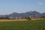 430 003 und 430 014 waren am 17. April 2026 bei Bernau am Chiemsee auf dem Weg nach M�nchen.