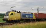 ES 64 U2-008, boxxpress, aufgenommen am 20.06.12, bei Treuchtlingen.
