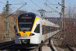 Der Eurobahn ET 7.12 (429 517-6) in Wuppertal Vohwinkel am 03,03,10