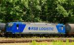 Lokportrait 185 526-1, RSB, HGK, aufgenommen am 11.06.12, bei der Durchfahrt durch Neuoffingen.
