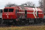 Die am 13.04.2008 in Empel-Rees Ausgebrannte DE11 der HGK im BW Br�hl-Vochem am 30,12,09