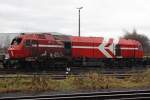 Die am 13.04.2008 in Empel-Rees Ausgebrannte DE11 der HGK im BW Br�hl-Vochem am 30,12,09