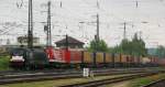 ES 64 U2-037, aufgenommen bei der Einfahrt in den Bahnhof Treuchtlingen, am 03.05.11.