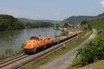 North Rail - Diesellok mit Flachwagen am 23.