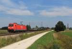 185 266-4 von  Railion  befand sich mit einem G�terzug am 24.