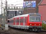 Die S6 nach Essen , Steuerwagen vorraus , in K�ln Hbf.