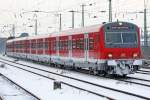 Die S5 bei der Einfahrt in Dortmund Hbf am 04,01,10