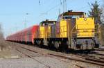 6469 & 6471 der Railion NL auf dem Ausweichgleis in Ratingen-Lintorf am 07.03.2011