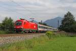 Die 1016 027 in Raubling am 03,08,12 
