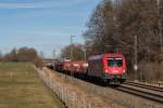 1016 027-5 mit einem gemischten G�terzug aus M�nchen kommend am 12.