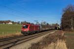 1016 037-4 mit einem gemischten G�terzug am 10.