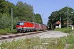 Die 1144 207 in A�ling (Oberbay) am 02,08,12