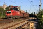 1116 276 mit einem G�terzug am 01.08.2010 in M�nchen am Heimeranplatz.