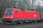 1116 163-5 der �BB im Portraitr in K�ln West am 12.02.2011