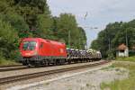 Die 1116 134 in A�ling (Oberbay) am 05,08,12