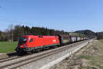 1116 041 mit einem gemischten G�terzug aus Salzburg kommend am 19.