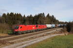 1116 089 und 1116 252 mit einem gemischten G�terzug aus Salzburg kommend am 4.