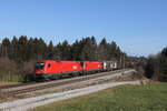 1116 067 & 1116 061 mit einem gemischten G�terzug aus Salzburg kommend am 7.